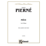Pierné: Pièce in G Minor for Clarinet and Piano