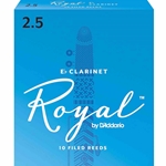 RCB1025 Rico Royal Reeds - Clarinet - size 2.5 - box of 10