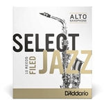 D'Addario RSF10ASX2H Select Jazz Filed Reeds - Alto Saxophone - size 2H - box of 10