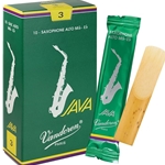 SR263 Vandoren JAVA GREEN Reeds - Alto Saxophone - size 3.0 - box of 10