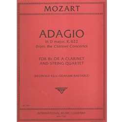 Mozart - Adagio in D major, K. 622 (from the Clarinet Concerto) for Clarinet in A or B♭ and String Quartet