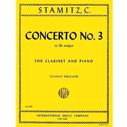 Stamitz - Concerto No. 3 in B♭ major for Clarinet and Piano
