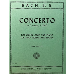 Bach - Concerto in C minor, S. 1060,  for Violin, Oboe and Piano