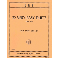 Lee - 22 Very Easy Duets, Op. 126 - for Two Cellos