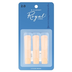 RCB0320 Rico Royal Reeds - Clarinet - size 2.0 - pack of 3