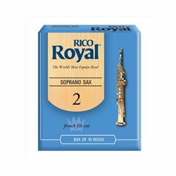 RIB1020 Rico Royal Reeds - Soprano Saxophone - size 2.0 - box of 10
